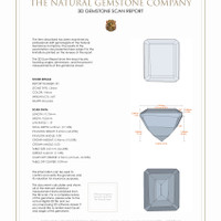 9.67 Ct.Tw.Total Carat Weight Citrine Pair from Brazil 3 D Scan Report