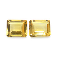 7.49 Ct.Tw. Emerald Citrine Pair