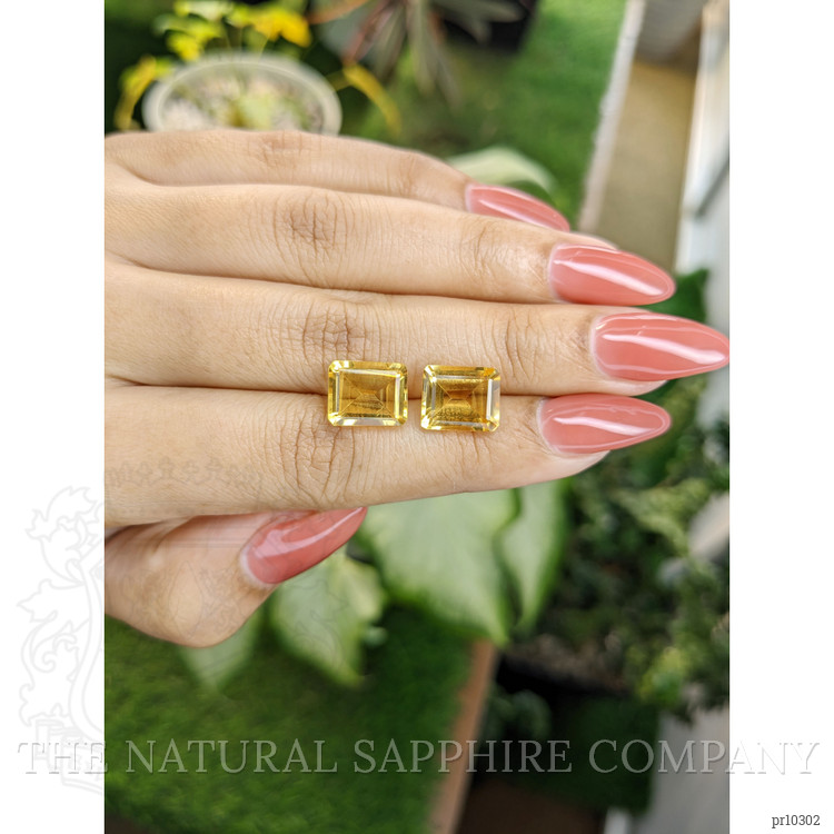 7.49 Ct.Tw. Citrine Pair from Brazil