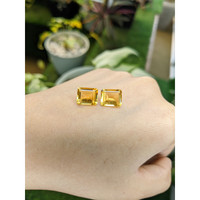 7.49 Ct.Tw.Total Carat Weight Citrine Pair from Brazil Life Style