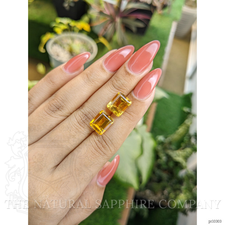 7.32 Ct.Tw. Citrine Pair from Brazil