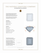 7.32 Ct.Tw.Total Carat Weight Citrine Pair from Brazil 3 D Scan Report