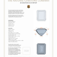 7.32 Ct.Tw.Total Carat Weight Citrine Pair from Brazil 3 D Scan Report