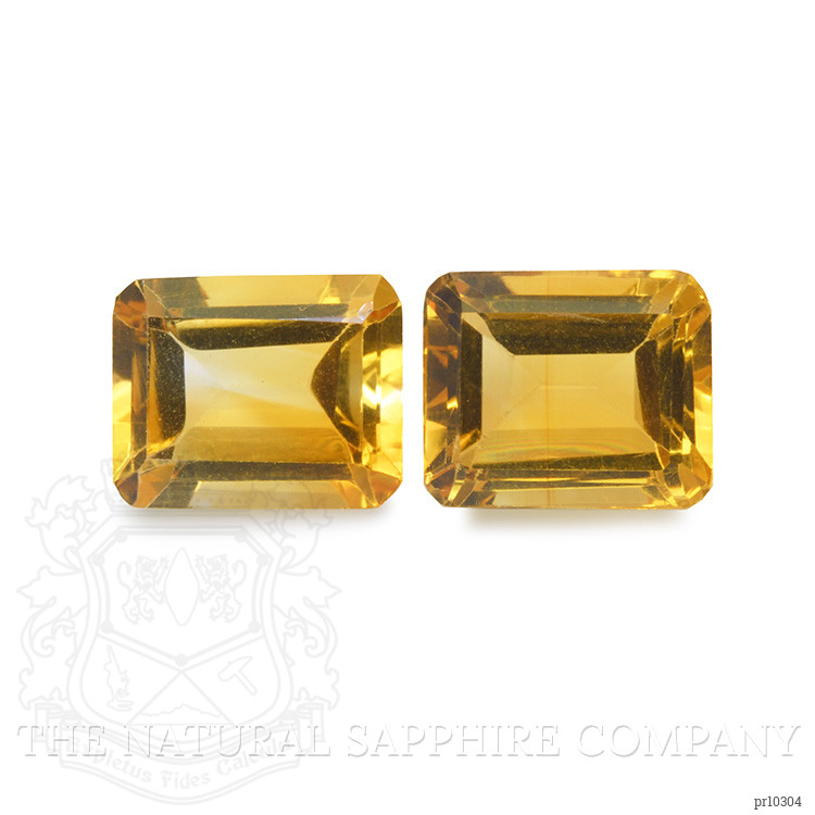 8.71 Ct.Tw. Citrine Pair from Brazil