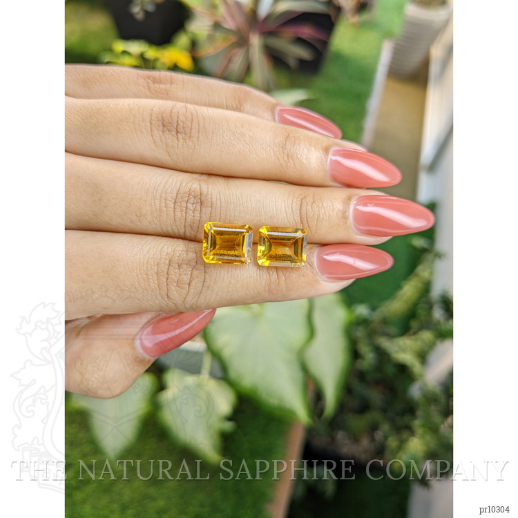 8.71 Ct.Tw. Citrine Pair from Brazil