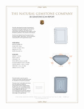 7.89 Ct.Tw.Total Carat Weight Citrine Pair from Brazil 3 D Scan Report