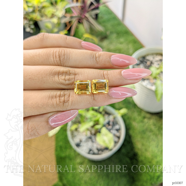 8.52 Ct.Tw. Citrine Pair from Brazil