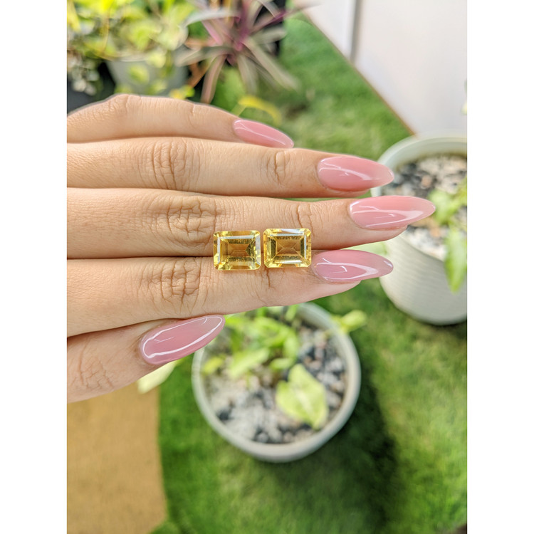 8.52 Ct.Tw. Citrine Pair from Brazil