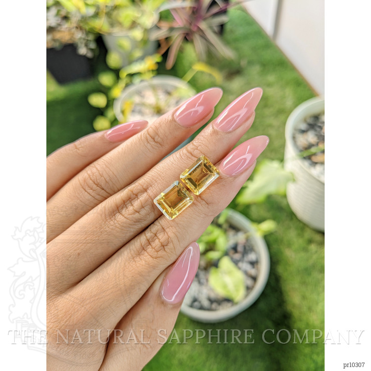 8.52 Ct.Tw. Citrine Pair from Brazil