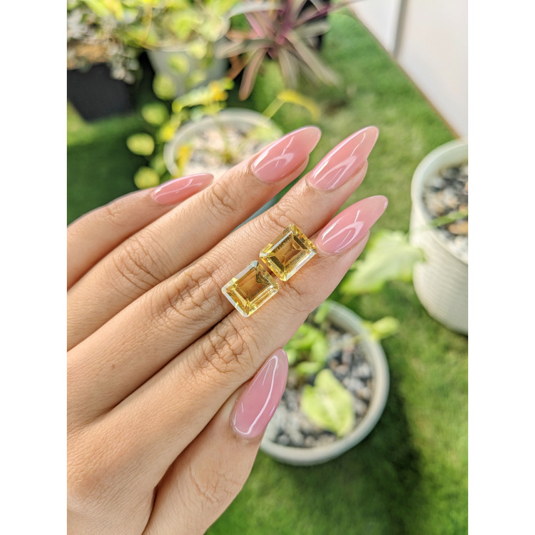 8.52 Ct.Tw. Citrine Pair from Brazil