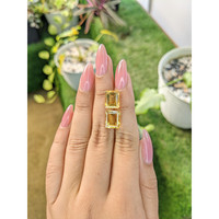 8.52 Ct.Tw.Total Carat Weight Citrine Pair from Brazil Life Style