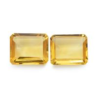 7.00 Ct.Tw. Emerald Cut Citrine Pair