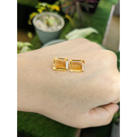 7.00 Ct.Tw.Total Carat Weight Citrine Pair from Brazil Life Style