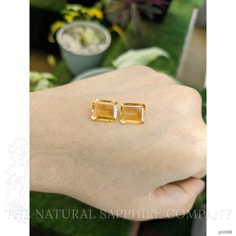 7.00 Ct.Tw. Citrine Pair from Brazil