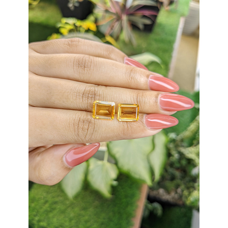 7.00 Ct.Tw. Citrine Pair from Brazil