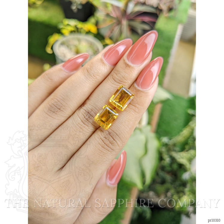 9.45 Ct.Tw. Citrine Pair from Brazil