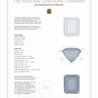 9.45 Ct.Tw.Total Carat Weight Citrine Pair from Brazil 3 D Scan Report
