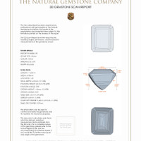 9.45 Ct.Tw.Total Carat Weight Citrine Pair from Brazil 3 D Scan Report
