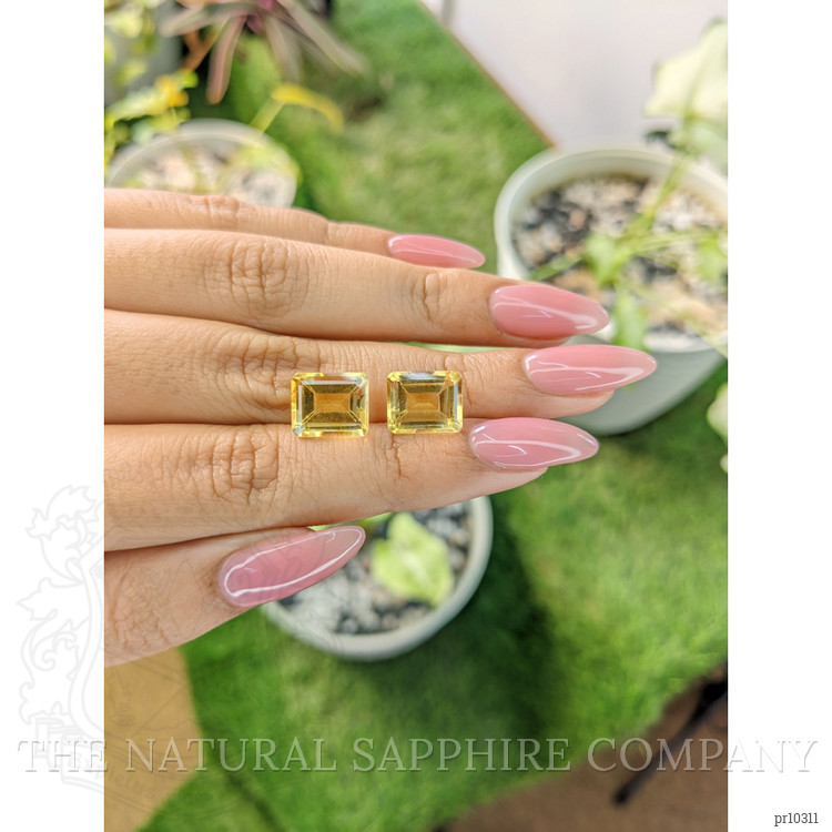 8.41 Ct.Tw. Citrine Pair from Brazil