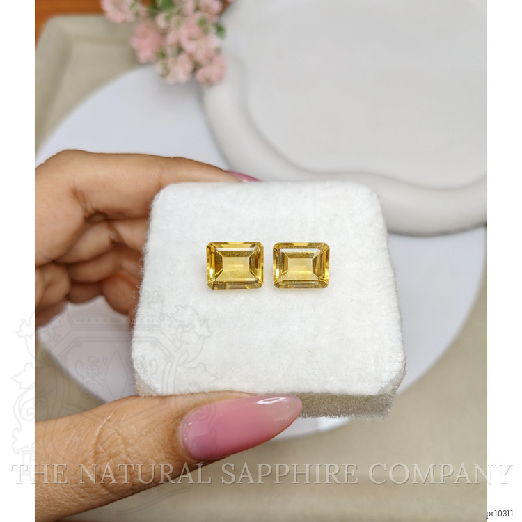 8.41 Ct.Tw. Citrine Pair from Brazil