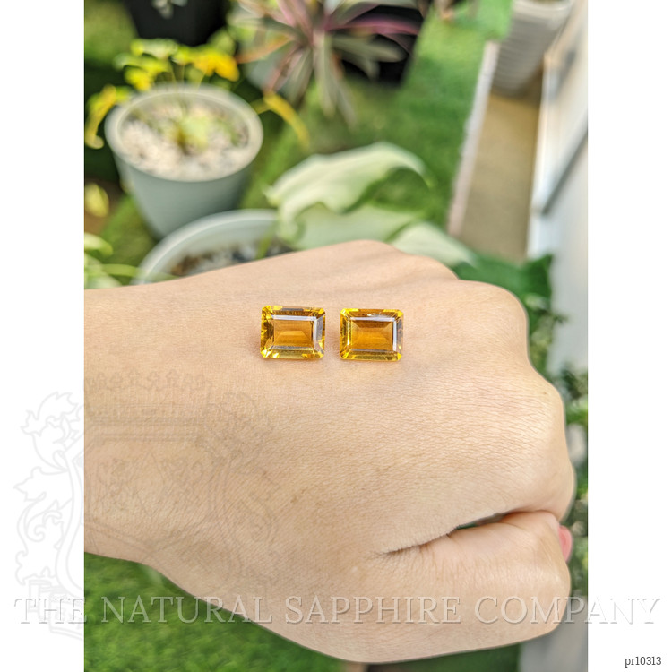 8.95 Ct.Tw. Citrine Pair from Brazil