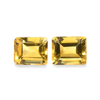 9.75 Ct.Tw.Total Carat Weight Citrine Pair from Brazil Image