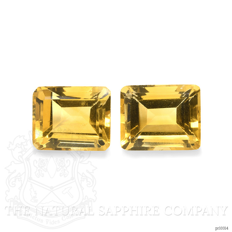 9.75 Ct.Tw. Citrine Pair from Brazil