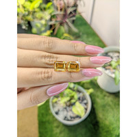 9.75 Ct.Tw.Total Carat Weight Citrine Pair from Brazil Life Style