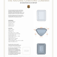 6.73 Ct.Tw.Total Carat Weight Citrine Pair from Brazil 3 D Scan Report