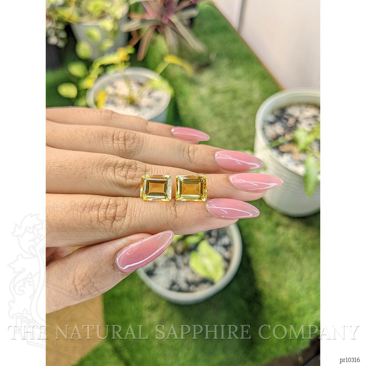 8.89 Ct.Tw. Citrine Pair from Brazil