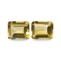 7.99 Ct.Tw. Emerald Cut Citrine Pair