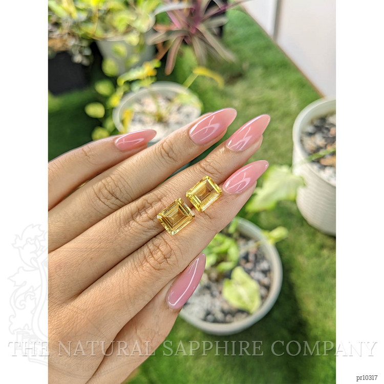 7.99 Ct.Tw. Citrine Pair from Brazil