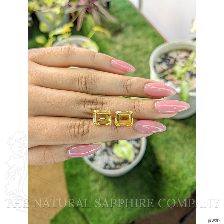 7.99 Ct.Tw. Citrine Pair from Brazil