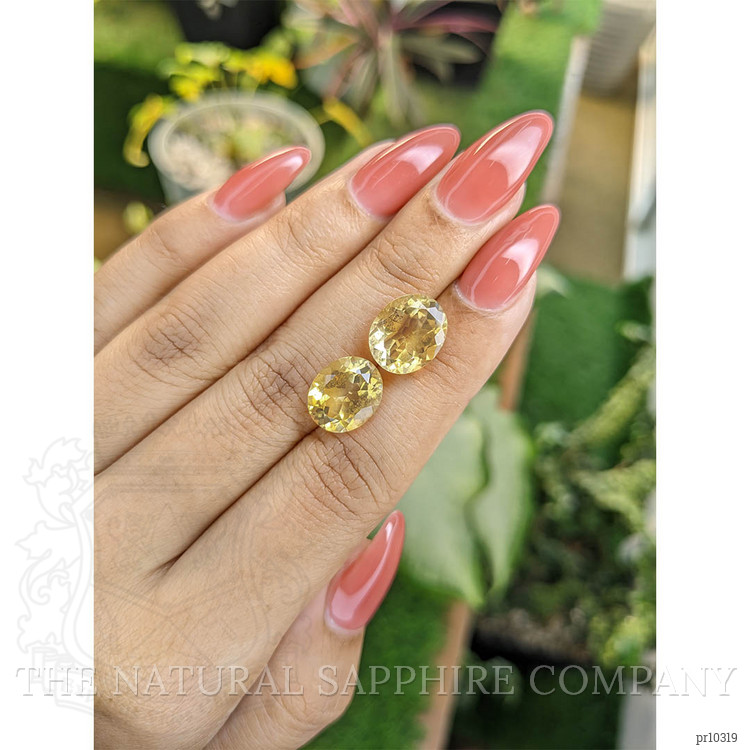 8.49 Ct.Tw. Citrine Pair from Brazil