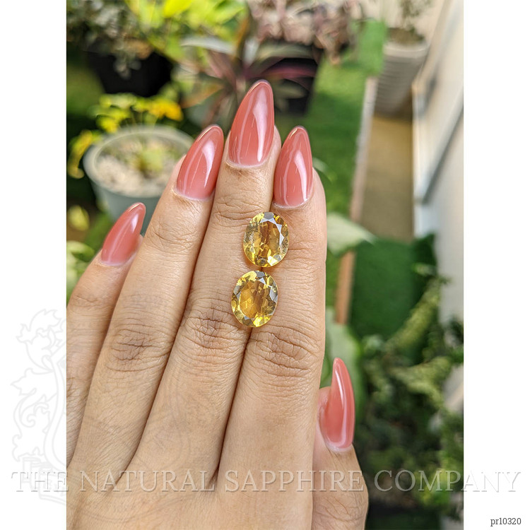 7.07 Ct.Tw. Citrine Pair from Brazil