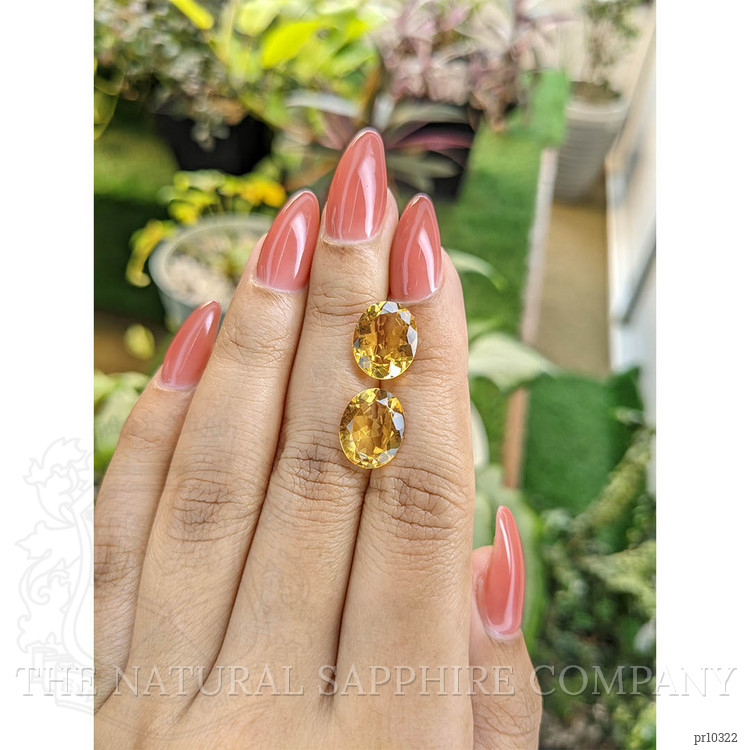 6.73 Ct.Tw. Citrine Pair from Brazil