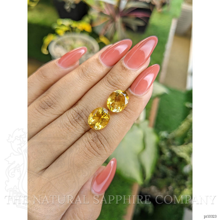 8.07 Ct.Tw. Citrine Pair from Brazil