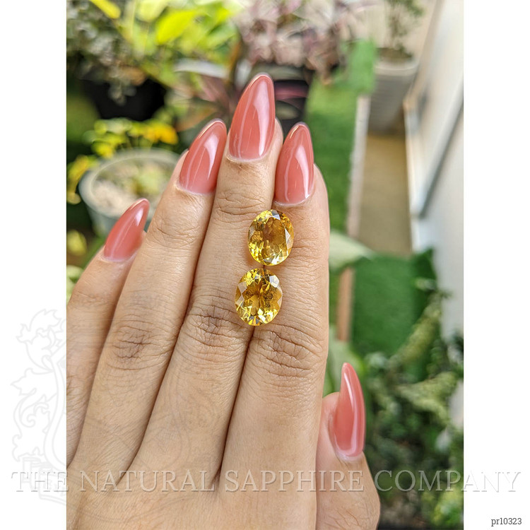 8.07 Ct.Tw. Citrine Pair from Brazil