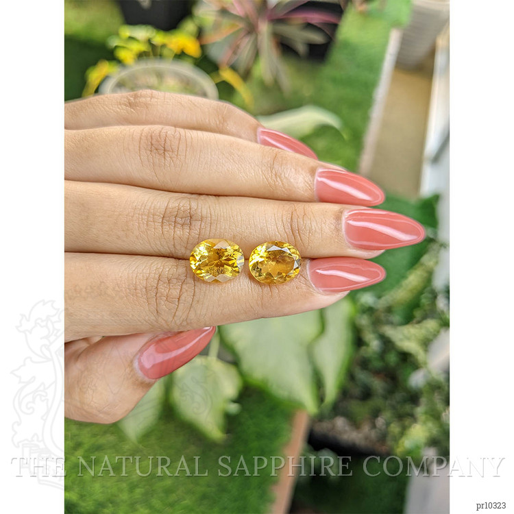 8.07 Ct.Tw. Citrine Pair from Brazil