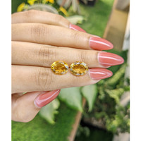 7.00 Ct.Tw.Total Carat Weight Citrine Pair from Brazil Life Style