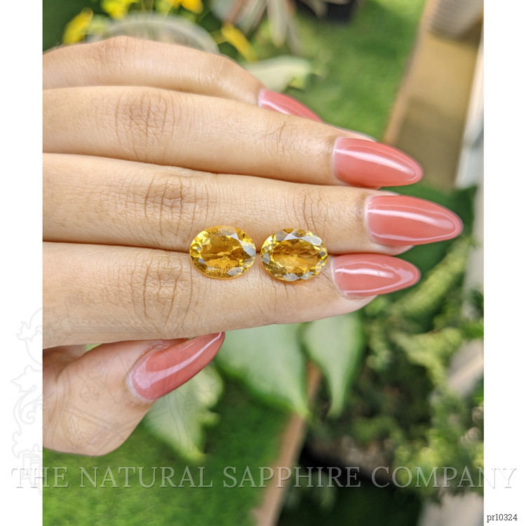 7.00 Ct.Tw. Citrine Pair from Brazil