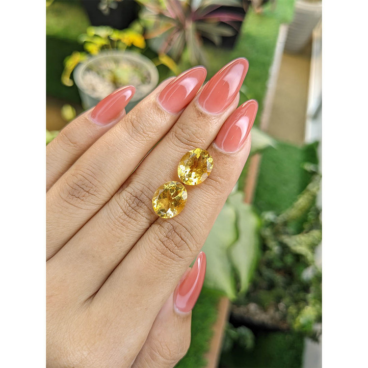 8.09 Ct.Tw. Citrine Pair from Brazil