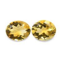7.26 Ct.Tw.Total Carat Weight Citrine Pair from Brazil Image
