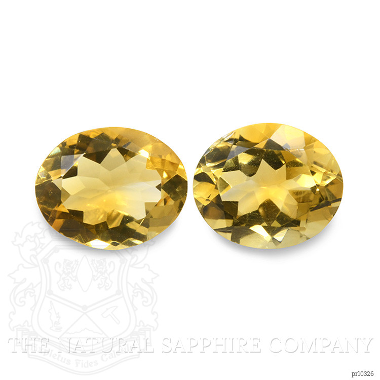 7.26 Ct.Tw. Citrine Pair from Brazil