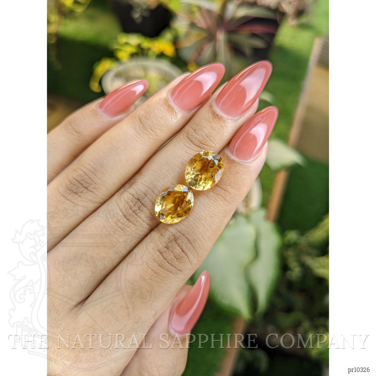 7.26 Ct.Tw. Citrine Pair from Brazil