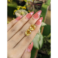7.49 Ct.Tw.Total Carat Weight Citrine Pair from Brazil Life Style