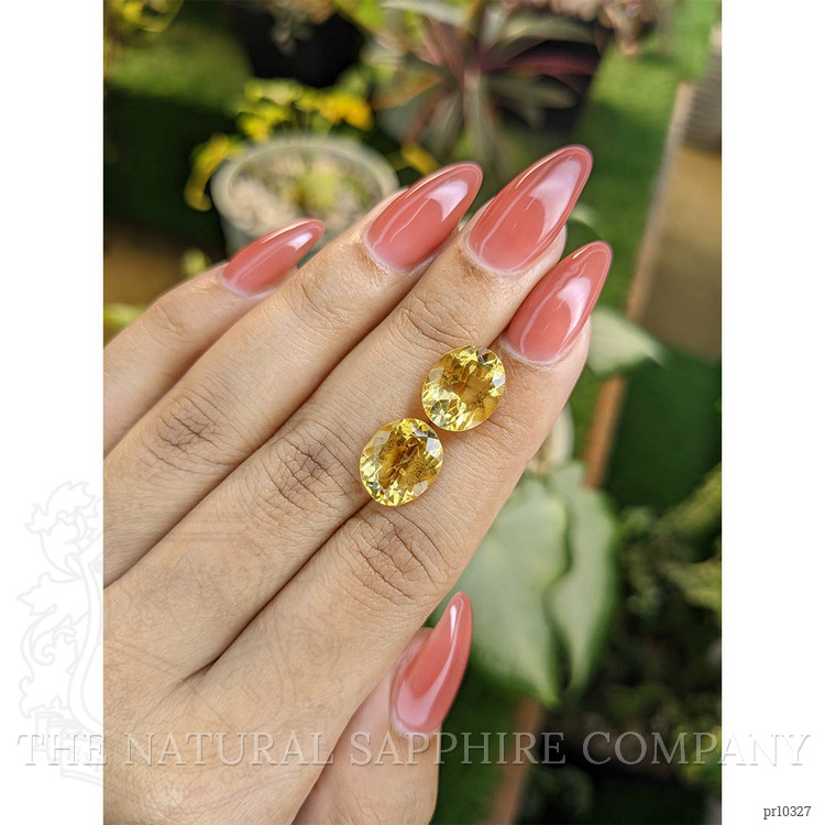 7.49 Ct.Tw. Citrine Pair from Brazil