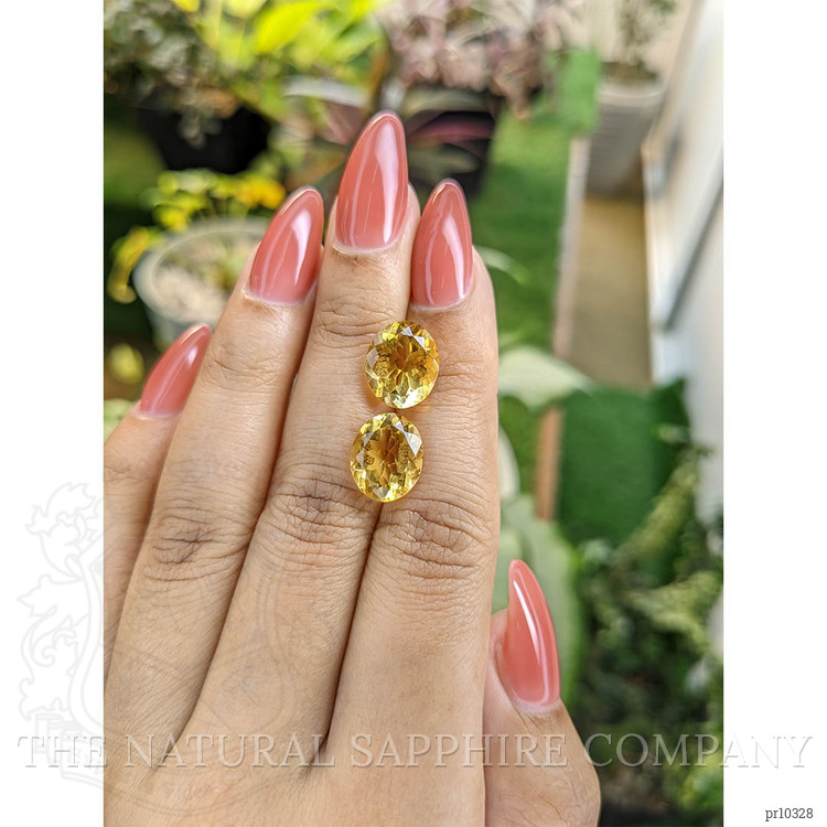 7.56 Ct.Tw. Citrine Pair from Brazil