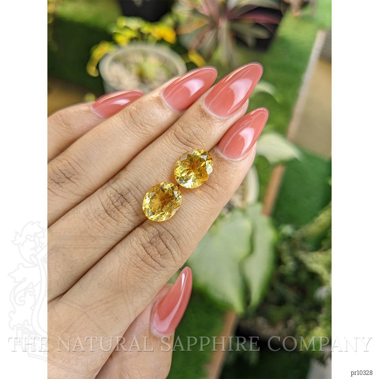 7.56 Ct.Tw. Citrine Pair from Brazil
