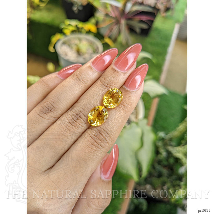 7.17 Ct.Tw. Citrine Pair from Brazil